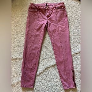 White House Black Market Pink Ankle Pants